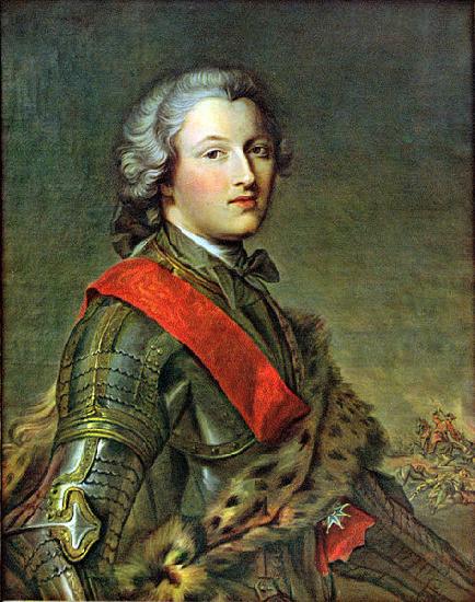 Jjean-Marc nattier Portrait of Pierre Victor Besenval de Bronstatt commander of the Swiss Guards in France. oil painting image